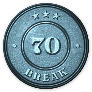 Sub-70 Round badge